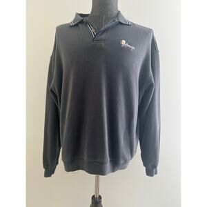 Abenaqui Country Club Rye, NH Long Sleeve Polo Sweatshirt Size Large SG